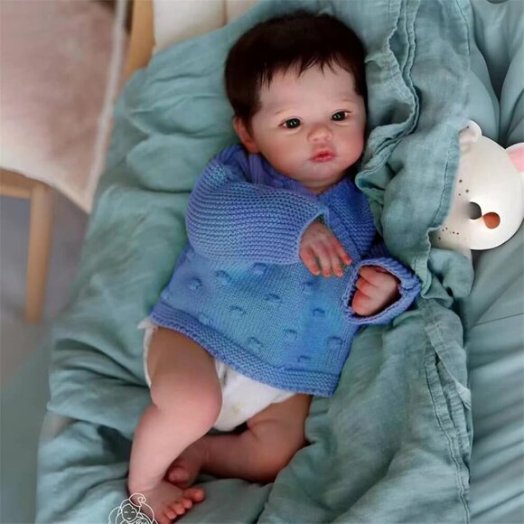 🆕20-Inch Girl Soft Silicone Vinyl  Toddler Handmade Newborn Reborn Baby  Doll - Picture 6 of 7